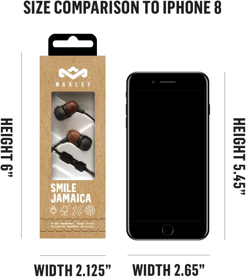 Smile Jamaica Wired Earphones with Mic – Brass