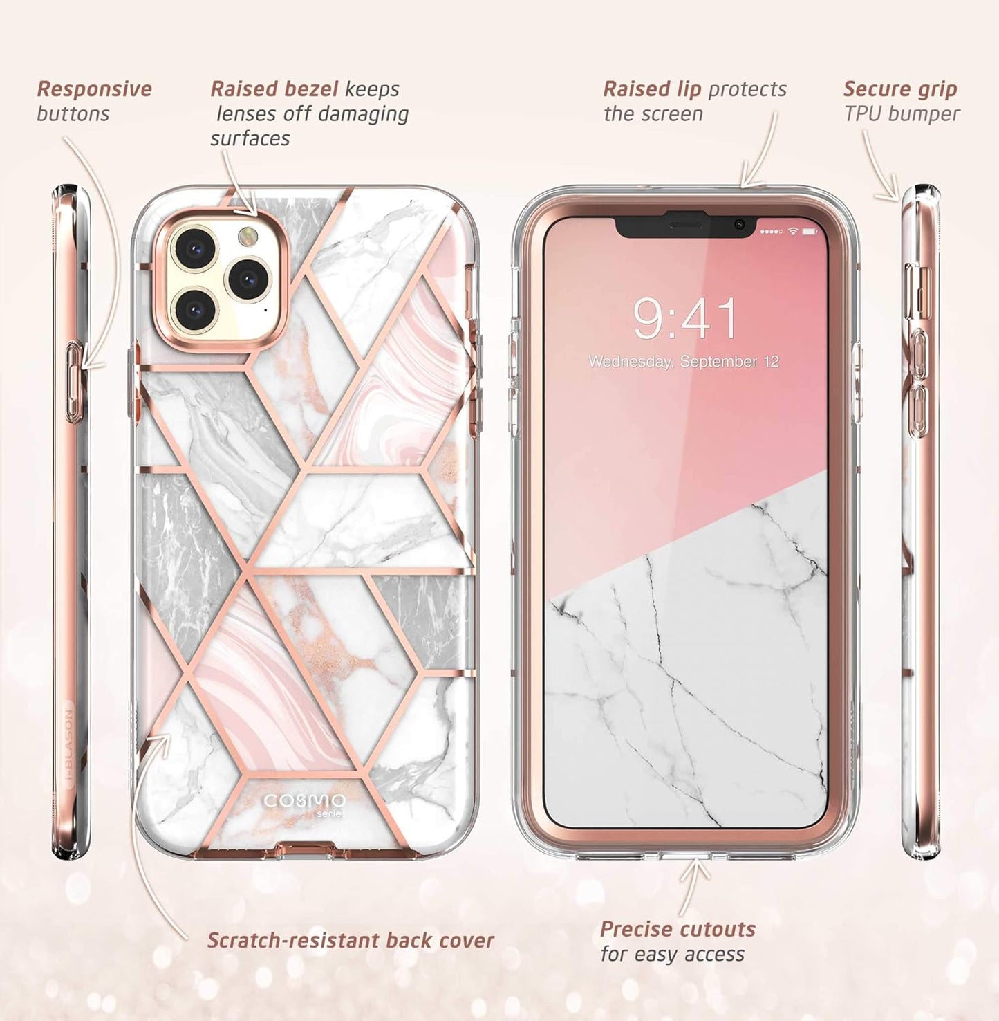 Cosmo Series Marble Case for iPhone 11 Pro Max