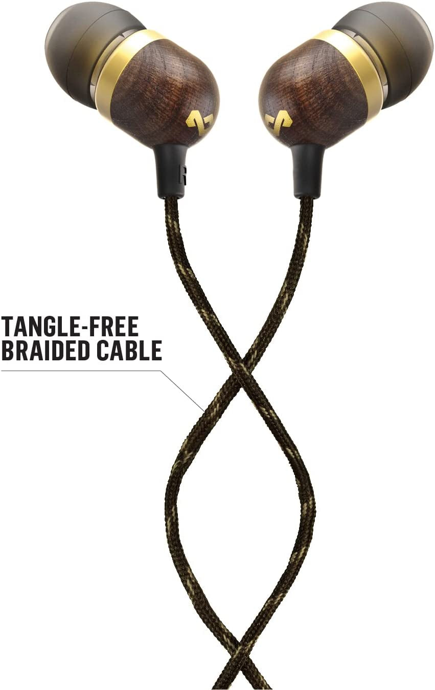Smile Jamaica Wired Earphones with Mic – Brass