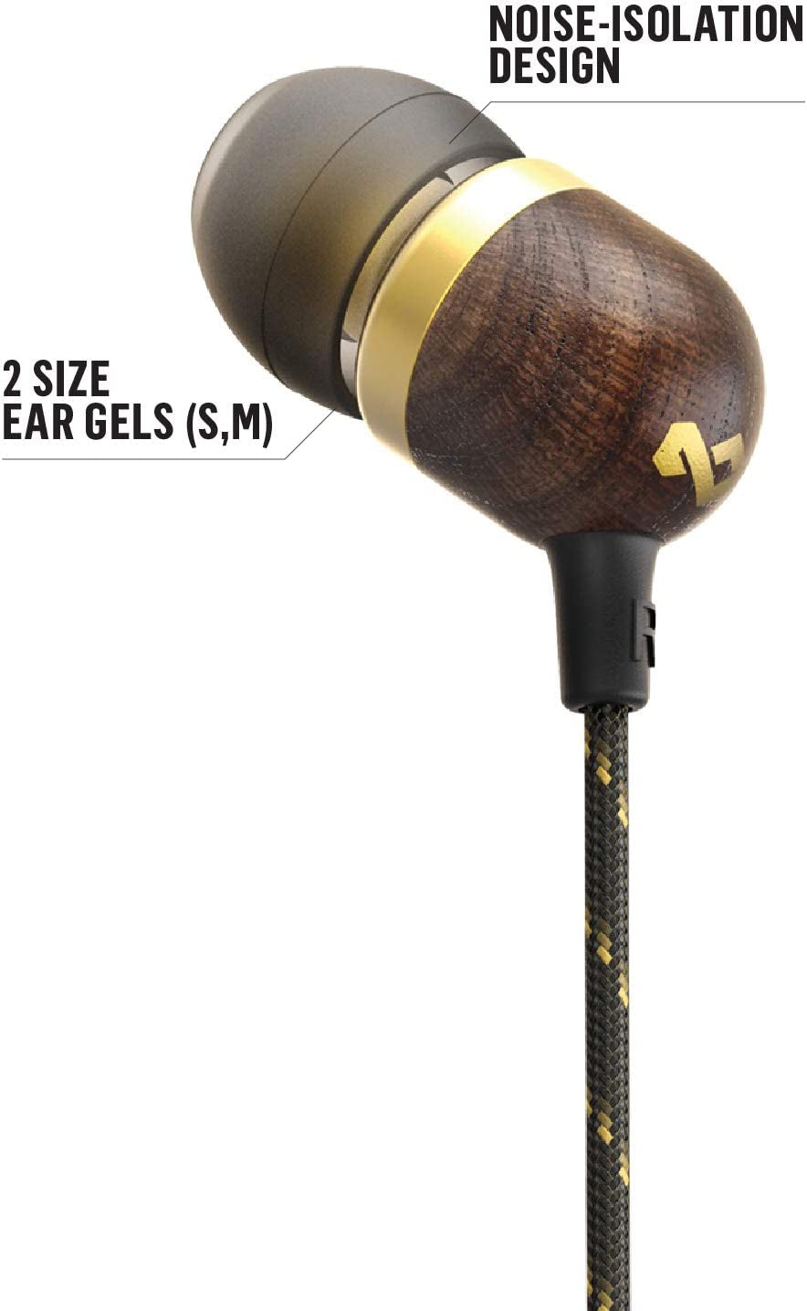 Smile Jamaica Wired Earphones with Mic – Brass