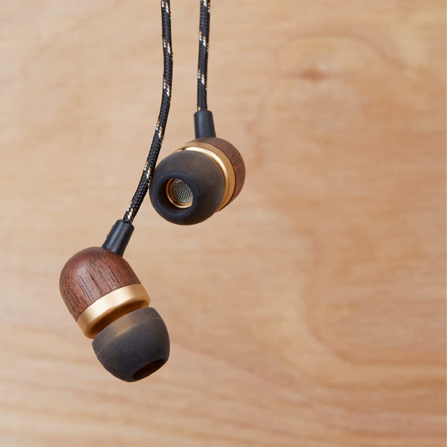 Smile Jamaica Wired Earphones with Mic – Brass