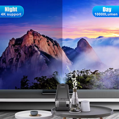 Android 11 HY320 Projector – 4K Supported, 1080P Native, Dual WiFi 6 & BT 5.0 | 390 ANSI Lumens